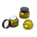 OEM ODM good quality amber glass face cosmetic cream jars